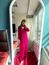 Vibrant Pink Chikankari Kurta